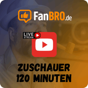 Youtube Livestream Views 120 Minuten