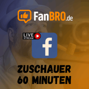 Facebook Livestream Zuschauer 60 Minuten