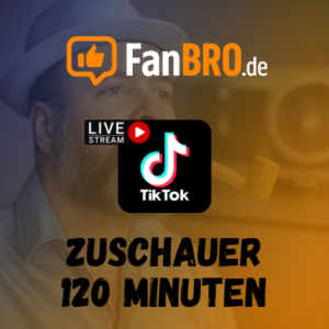 TikTok Live Stream Zuschauer 120 Minuten